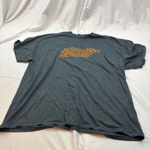 Men's XL Tennessee Co-op Graphic T-Shirt Gray Short Sleeve State Outline